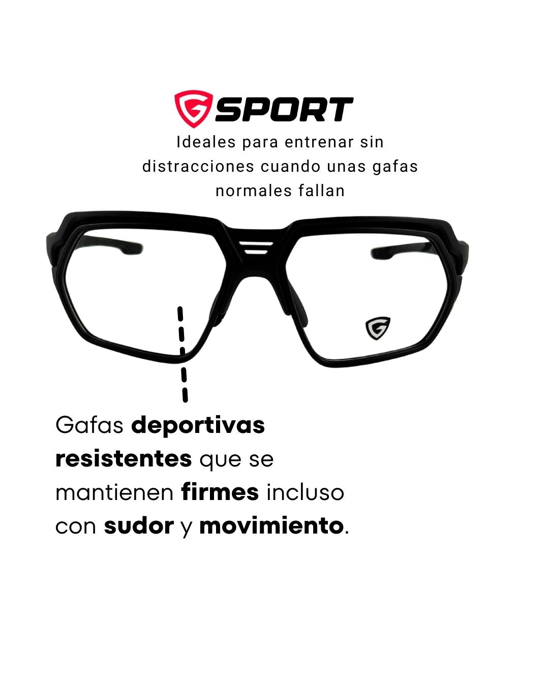 Gafas Deportivas Giosports fotocromáticas PROGRESIVAS de alto impacto GS0002-001