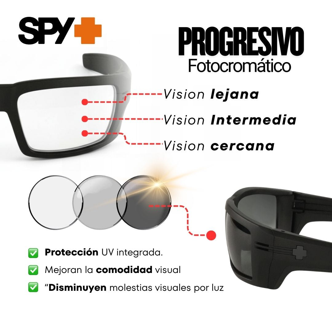 SPY Z87 ANSI progresivo  (negro)