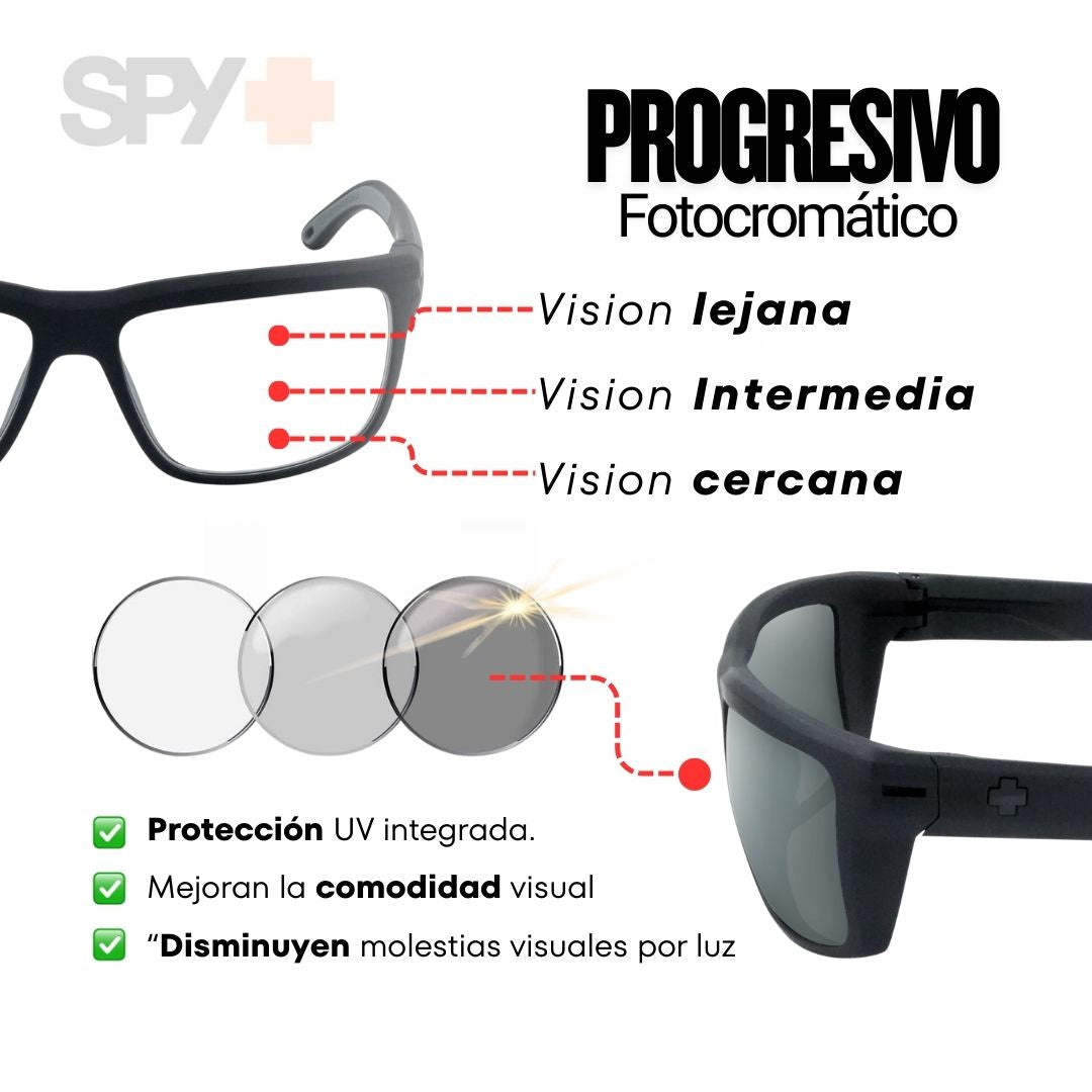 SPY Z87 ANSI progresivo  (sport black gray)