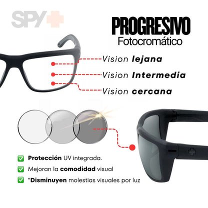 SPY Z87 ANSI progresivo  (sport black gray)