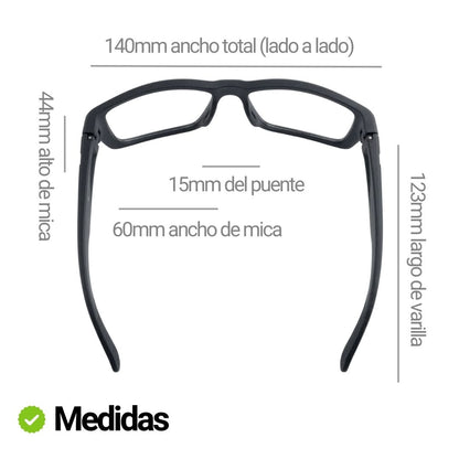 SPY Z87 ANSI progresivo  (sport black gray)