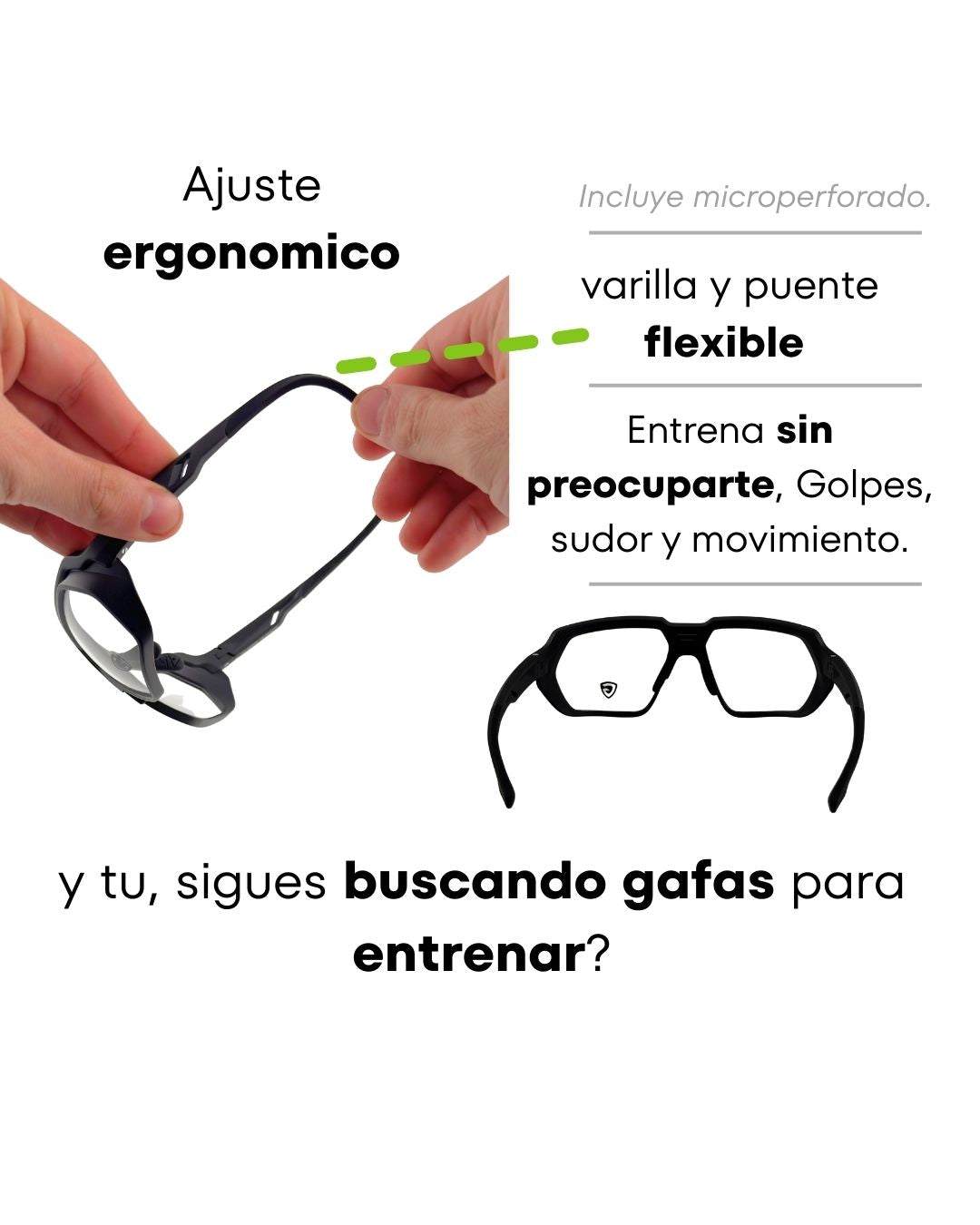 Gafas Deportivas Giosports PROGRESIVAS de alto impacto GS0002-001