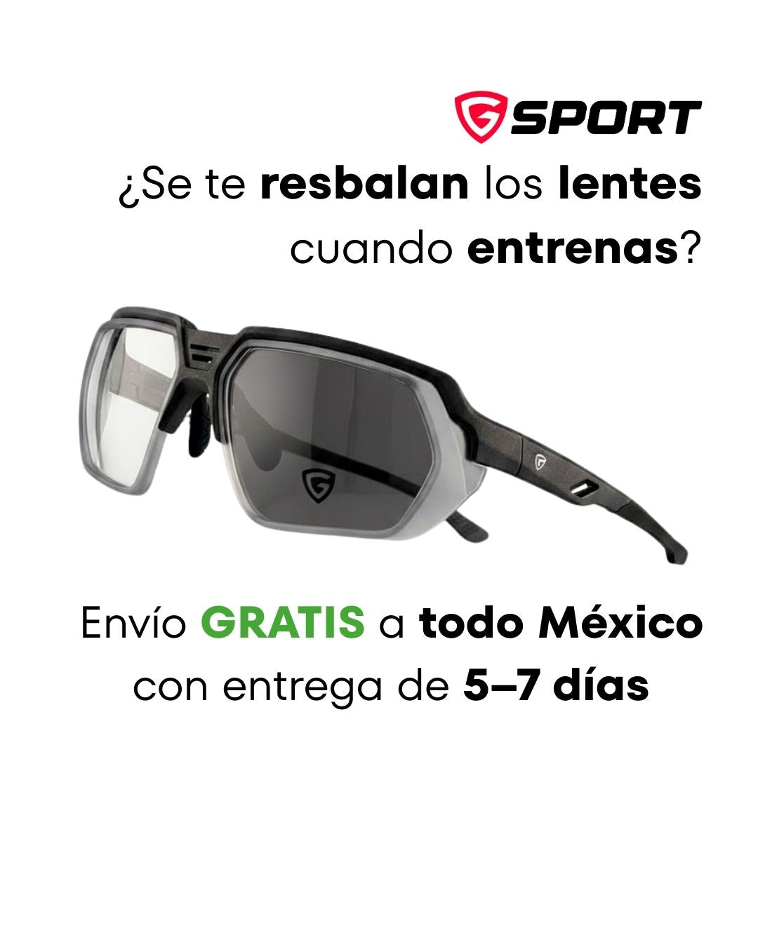 Gafas Deportivas Giosports fotocromáticas PROGRESIVAS de alto impacto G50002-010