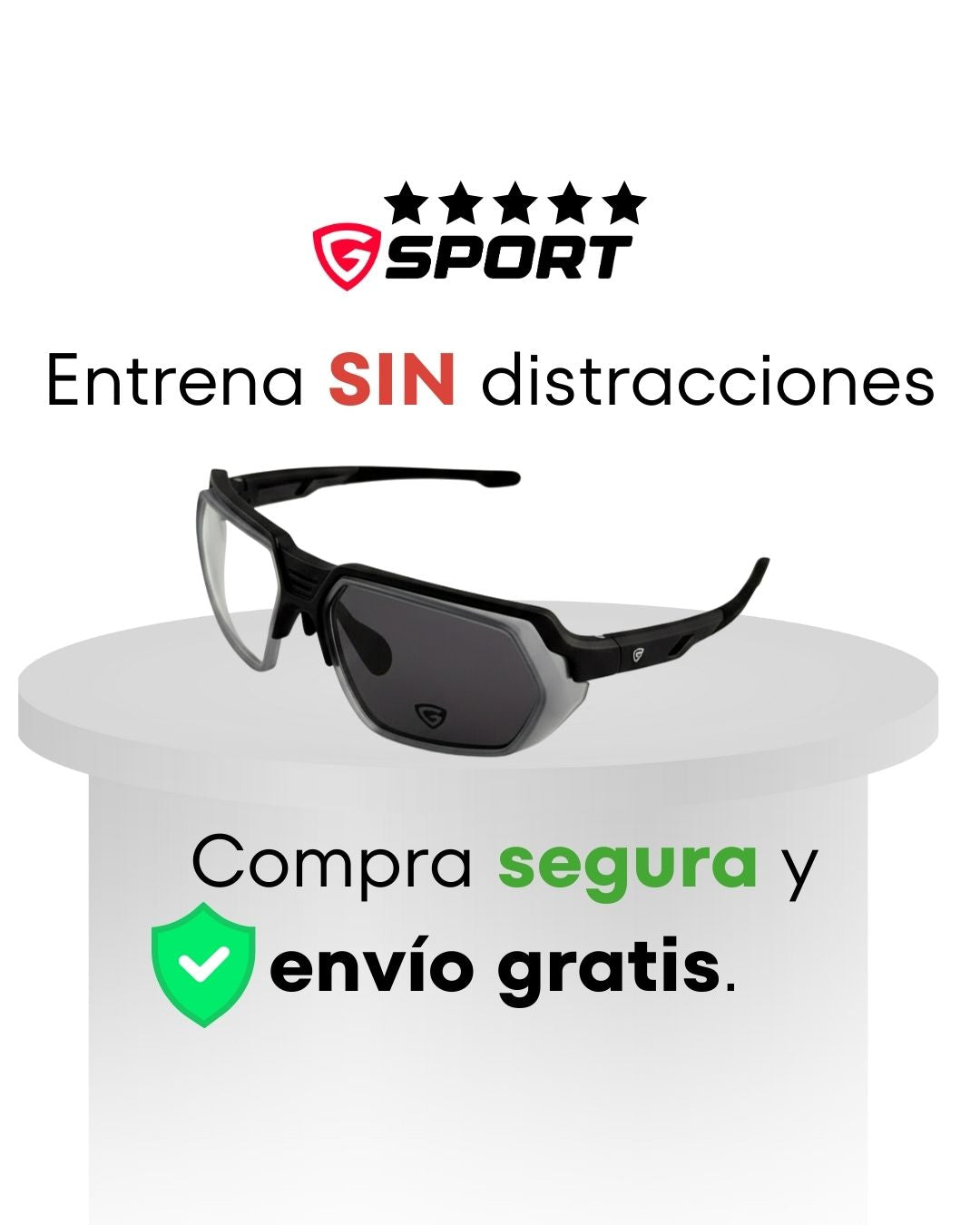 Gafas Deportivas Giosports fotocromáticas PROGRESIVAS de alto impacto G50002-010