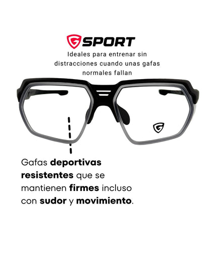 Gafas Deportivas Giosports PROGRESIVAS de alto impacto G50002-010