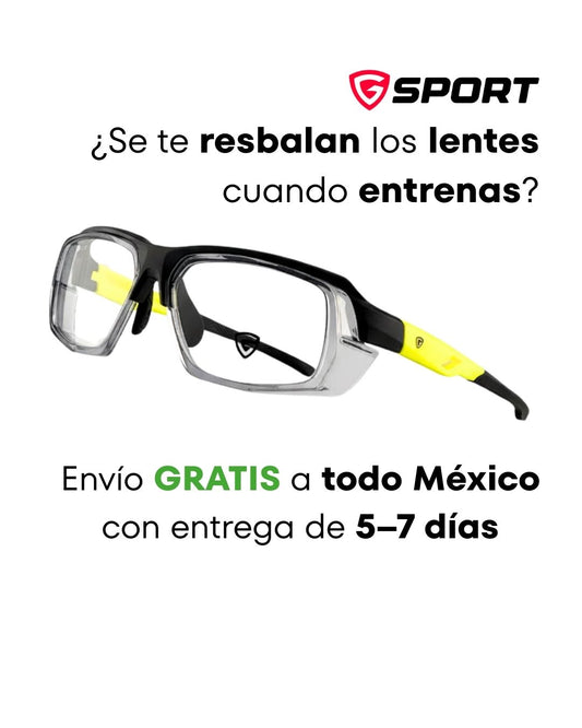Gafas Deportivas Giosports PROGRESIVAS de alto impacto AMARILLO