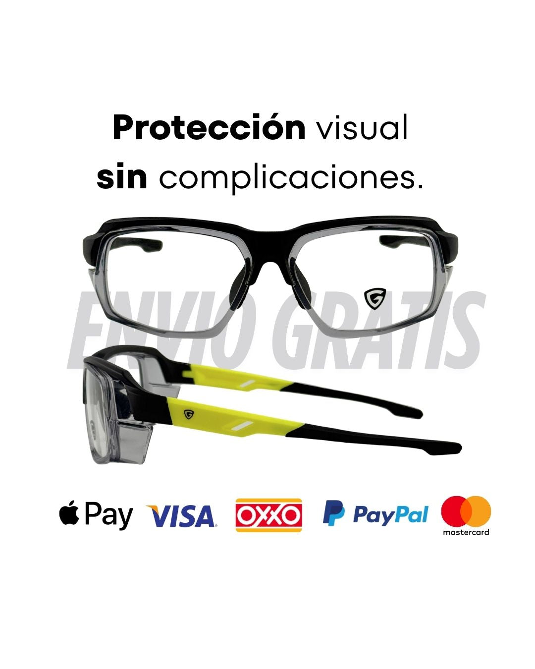 Gafas Deportivas Giosports PROGRESIVAS de alto impacto AMARILLO