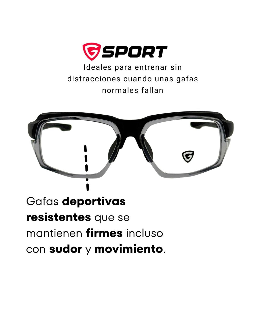 Gafas Deportivas Giosports PROGRESIVAS de alto impacto AMARILLO