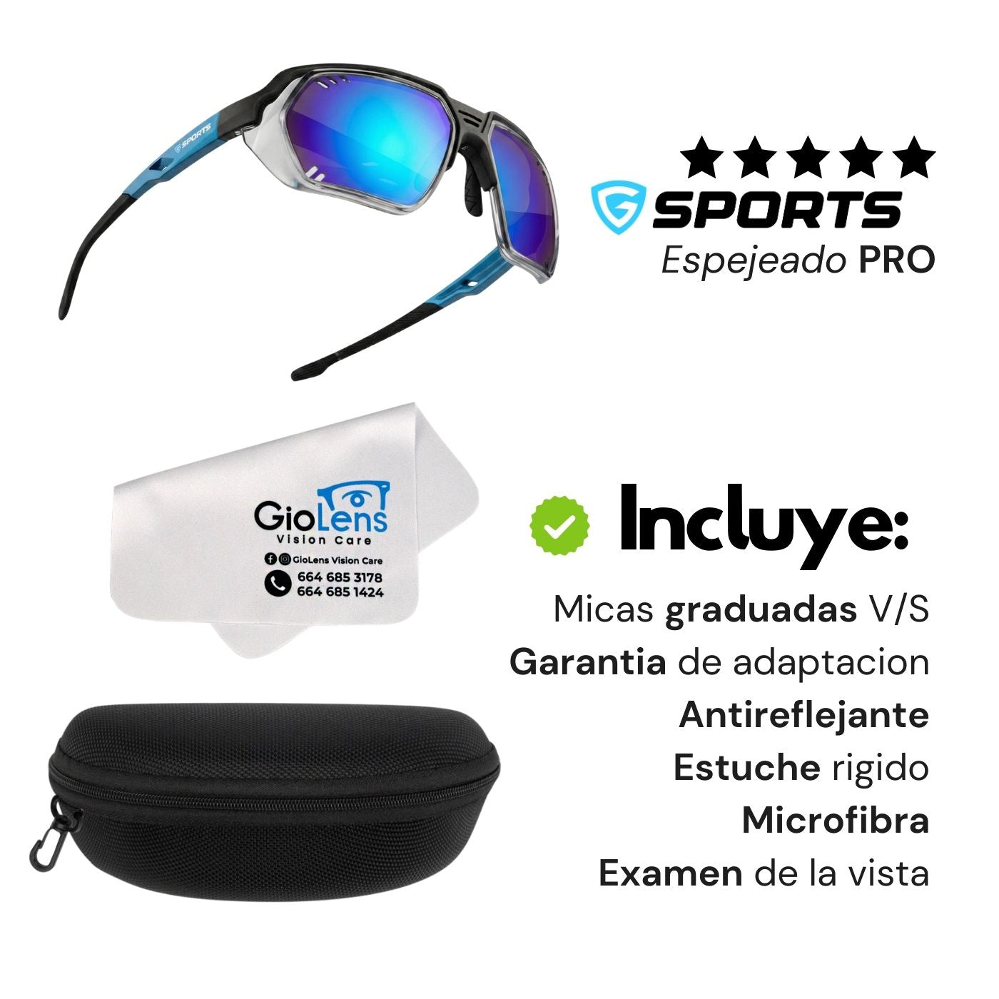 GioSports Espejeadas PRO Graduado