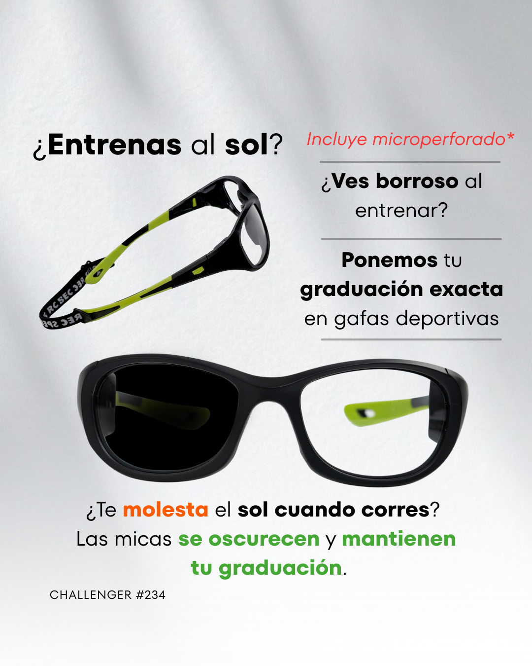 REC SPECS CHALLENGER 234 30%AHORRO! FOTOCROMATICAS GRADUADAS