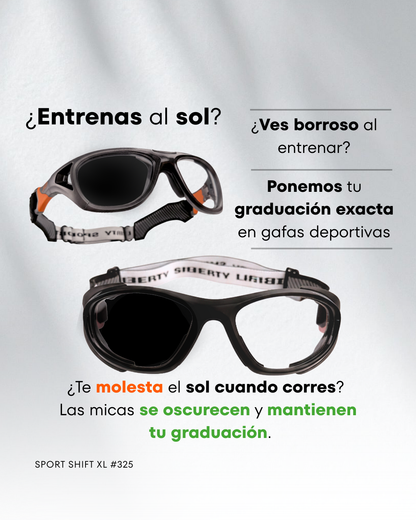 REC SPECS SPORT SHIFT XL 325 30%AHORRO! FOTOCROMATICAS GRADUADAS