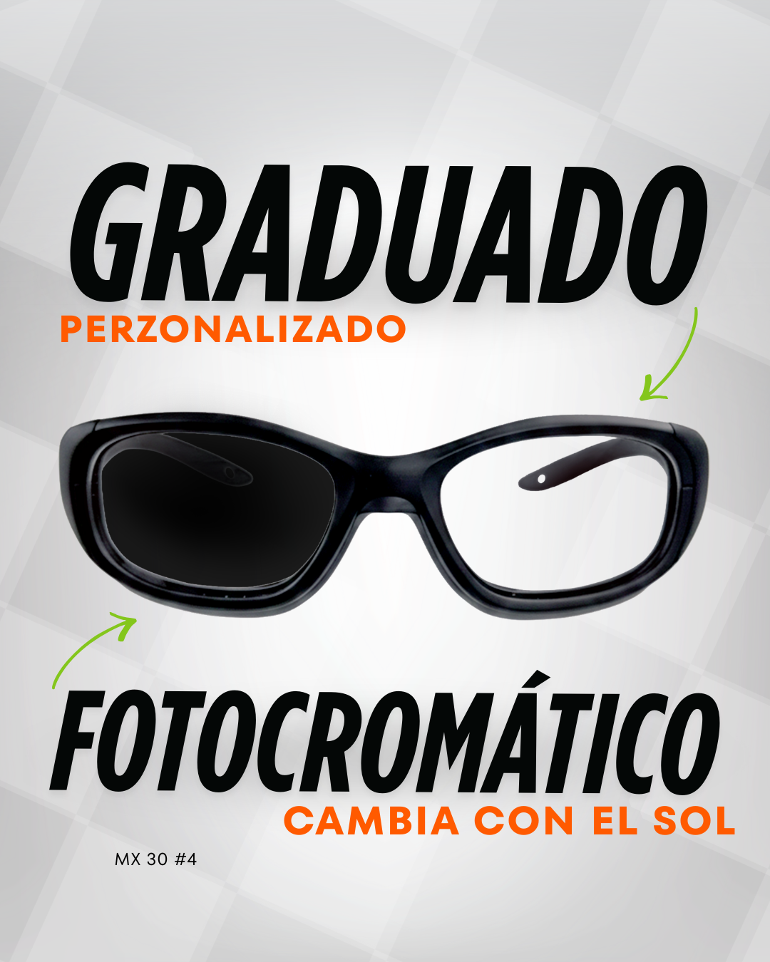 REC SPECS MAXX MX 30 4 30%AHORRO! FOTOCROMATICAS GRADUADAS