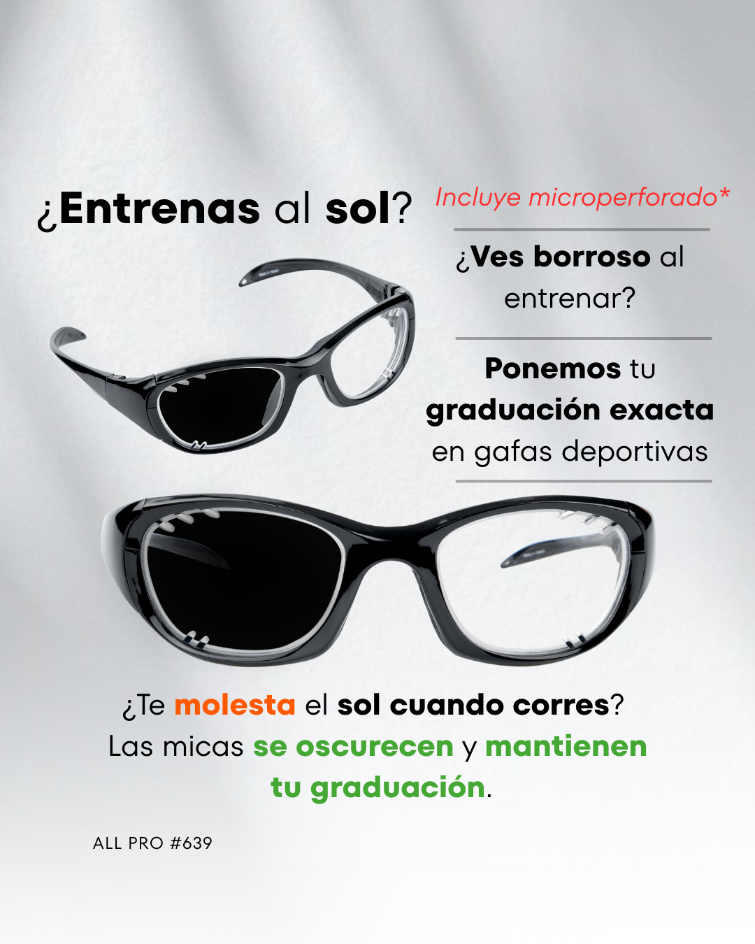 REC SPECS ALL PRO 639 30%AHORRO! FOTOCROMATICAS GRADUADAS