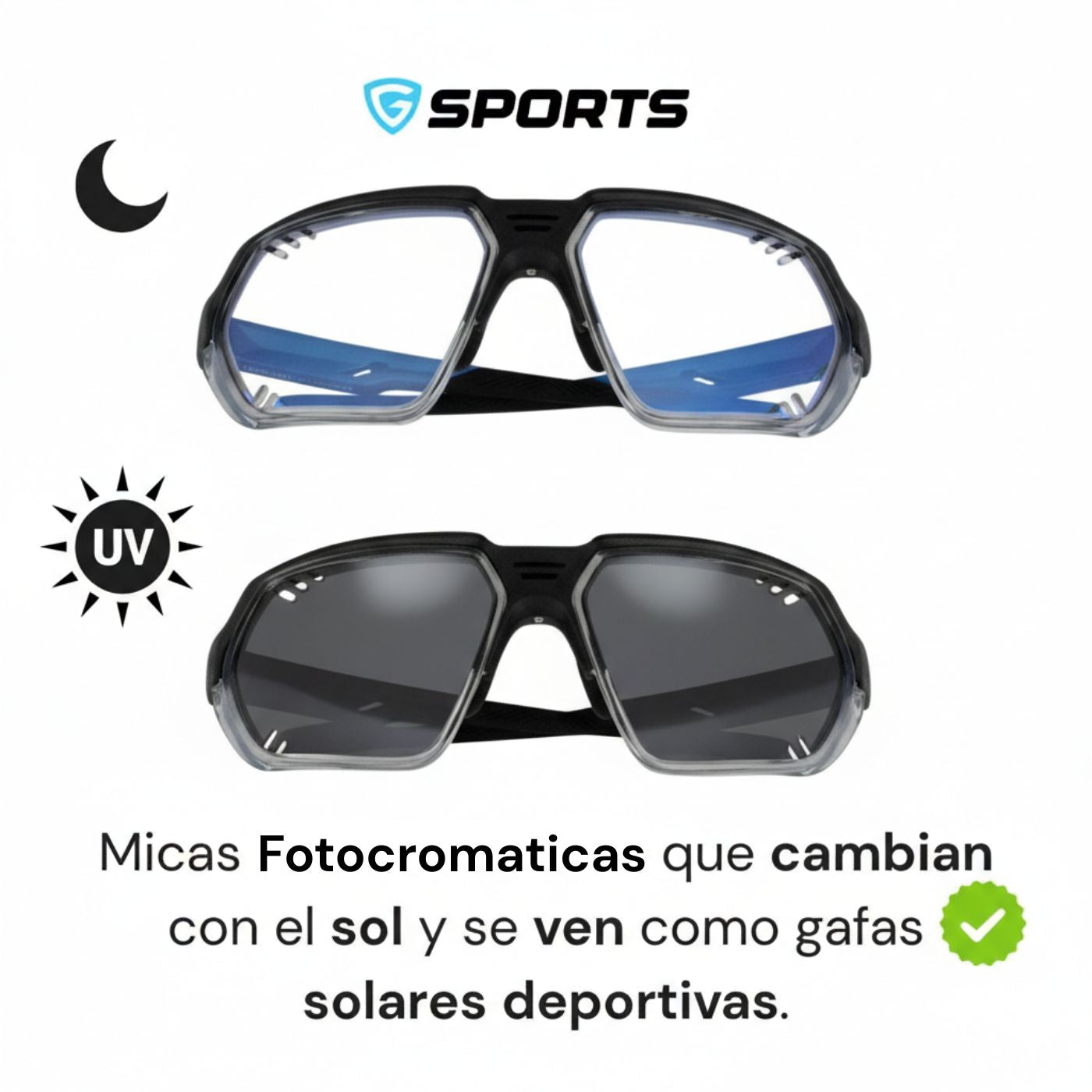 GioSports Premium Fotocromáticas Progresivas